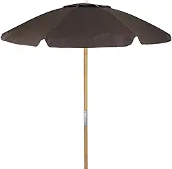 Guarda-Sol Bagum Vara De Madeira - 2,0 M - Marrom