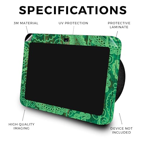 Image of Skin Compatible with Amazon Echo Show 8 (3rd Gen, 2023) - Vintage Paisley - Premium 3M Vinyl Protective Wrap Decal Cover - Easy to Apply | Crafted in The USA by MightySkins