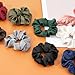 IVARYSS Satin Scrunchies for Girls, Soft Than Silk for Hair, Fashion Ties and Bands for Thin | Thick Hair Styling, 16 Pack (Multi-Pink)