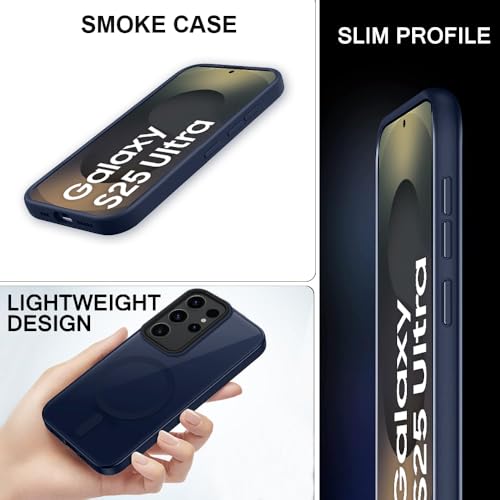Image of SIZUKA Samsung S25 Ultra Magsafe Hard Back Case | Matte Design & 360 Protection | Military-Grade Samsung S25 Ultra Cover | Strong Magnet Back - Blue