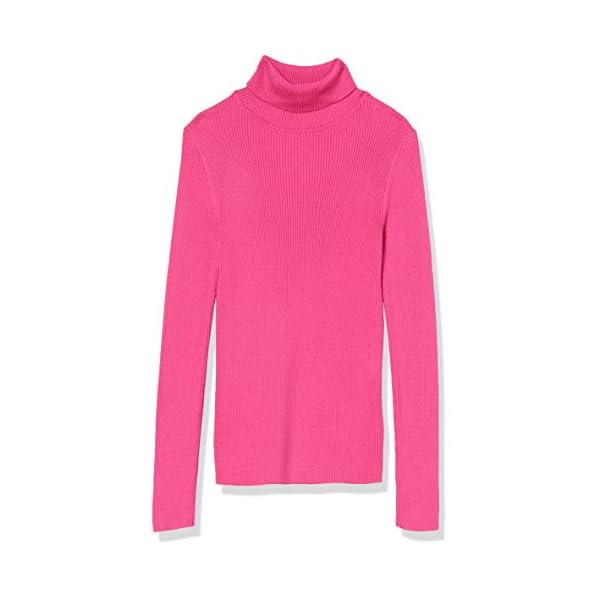 Amazon-Essentials-Womens-Slim-fit-Lightweight-Long-Sleeve-Turtleneck-Sweater Amazon Essentials Women's Slim-Fit Lightweight Long-Sleeve Turtleneck Sweater, Bright Pink, Small