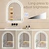 Arched LED Bathroom Mirrors with Lights 30x40 LED Mirror for Bathroom,Led Vanity Mirror, Anti-Fog,LED Mirrors with Light, Anti-Fog, Dimmable, 3 Color, Shatterproof, Touch Sensor