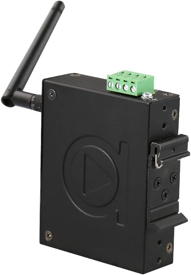 Antaira AMS-2111-T 2.4 GHz Wireless LAN Access Point,Bridge,Repeater with 2 Fast Ethernet Ports,Extended Operating Temperature -40 degree to 75 degree C