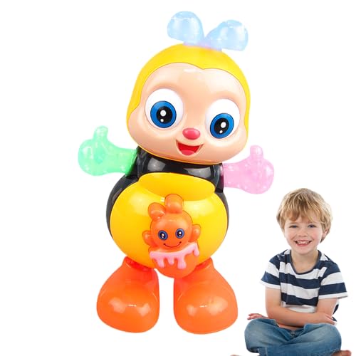 Renchey Baby Tanz Spielzeug | Interaktive Leuchtende & Musikalische Biene,Pädagogisches Sing- Und Lernspielzeug Für Babys Mädchen Zu Hause Unterwegs Geburtstag Ostern