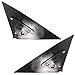 Brock Aftermarket Replacement Driver Left Passenger Right Power Mirror Set Paint to Match Black With Heat Compatible With 2006-2010 Hyundai Sonata