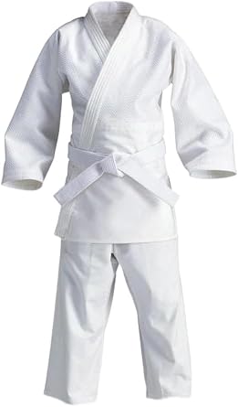 Judo 3 Piece Set, Top and Bottom Judo Wear + Belt Set for Training, Unisex, 43.3 - 74.8 inches 110 - 190 cm, 100% Cotton, Thick