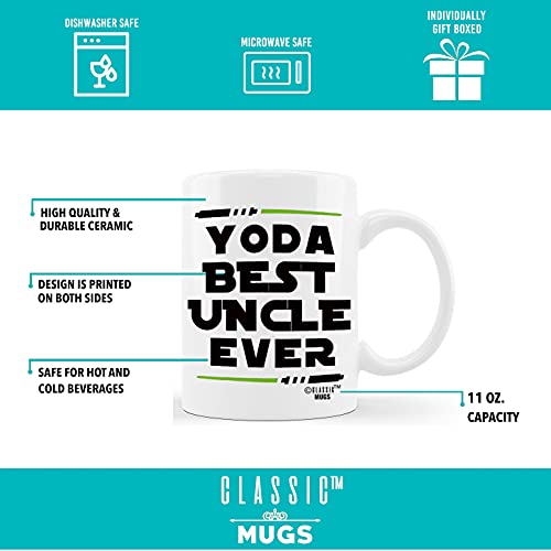 Classic Mugs Fathers Day Gift For Uncles From Niece Nephew Yoda Best Uncle Ever For Worlds Awesome Uncle Funny Gag Gift Idea Ceramic Coffee Novelty Mug Tea Cup For Christmas Or Birthday #TOP2