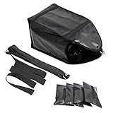 NAIZEA Adjustable Weight Sled Trainer with 4 Weight Sandbags - Upgrade Sandbag Sled Trainer Resistance Runninng Speed Sleds Training for Sprinter Speed Training Outdoor Indoor, 20-80 lbs