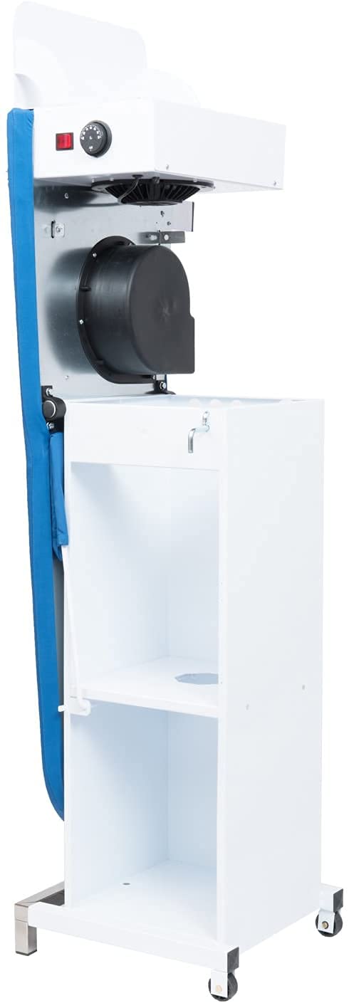 EOLO Asse da Stiro TS05 S Professionale Piano Riscaldato Aspirante Soffiante 112x42 cm Richiudibile Termostato Braccetto Stiramaniche Riscaldato Aspirante Soffiante Efficienza Energetica A++