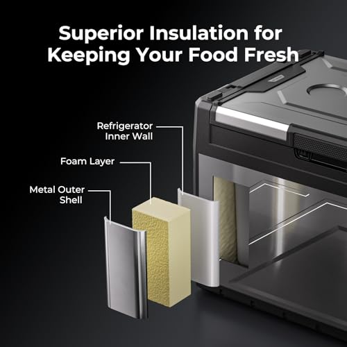 Portable Car Refrigerator Freezer Dual Zone
