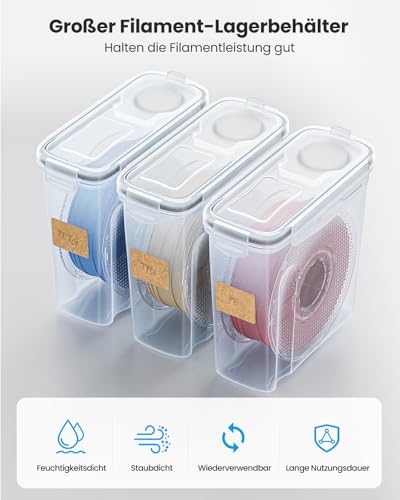 Filament Aufbewahrungsbox - 4 Pack Filament Container für 3D Druck Filament