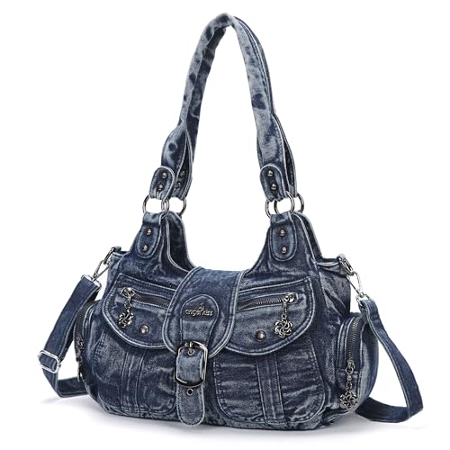 Image of Angel Kiss Hobo Bags for Women Vegan Leather Shoulder Purses and Handbags Ladies Roomy Tote Bags Purse with Crossbody Strap