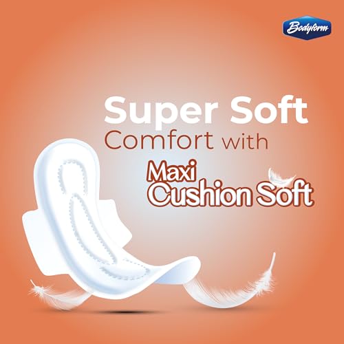 Image of Bodyform Maxi - Value Sanitary Napkins, Cushion Soft Always Comfortable and Ultra-Absorbent (Long, 40 Count (4 Packs of 10 Counts))