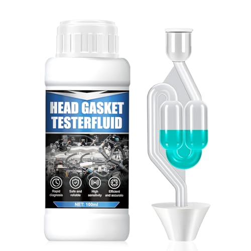 HONTAOK Zylinderkopfdichtung Tester, Co2 Tester Kühlwasser, Zylinderkopfdichtung Dichtmittel, Schnelle und Präzise Diagnose, Anwendbar auf Alle Fahrzeugmodelle und Kühlsysteme, 100ml