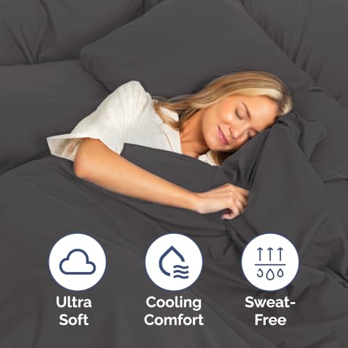 Cgk Unlimited 21INCHFITTEDQUEENDARKGREY Extra Deep Queen Fitted Sheet thumb #2