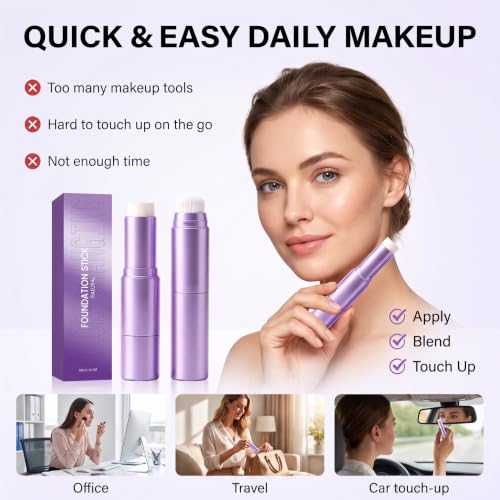 Foundation Stick with Brush 2 in 1 Color Changing - image 3
