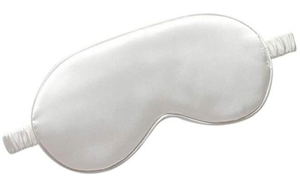 Sleep Mask Eye Mask for Sleeping Lightweight Comfortable Blindfold Perfect Blocks Light for Men Women White