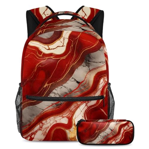 Sac à dos avec trousse à crayons ensemble de cartables scolaires ados mixtes