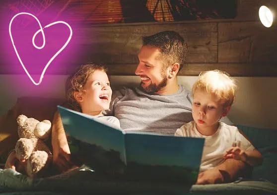 Lampe néon en forme de cœur veilleuse LED USB décoration murale