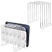 Produktbild mDesign Stahl-Ablagetablett, Organizer für Küchenschrank, Regale, Trennwandhalter mit 5 Schlitzen für Bratpfannen, Topfdeckel, Schneidebretter, Backblech, Konzerto-Kollektion, 2 Stück, Chrom