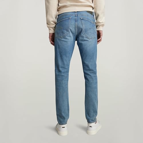 G-STAR Raw - Mens 3301 Slim Jeans, Color Sun Faded Waterside, Size: 27W x 32L2