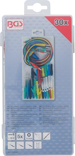 BGS 74500 | Messkabel- und Prüfspitzen-Satz | 30-TLG.