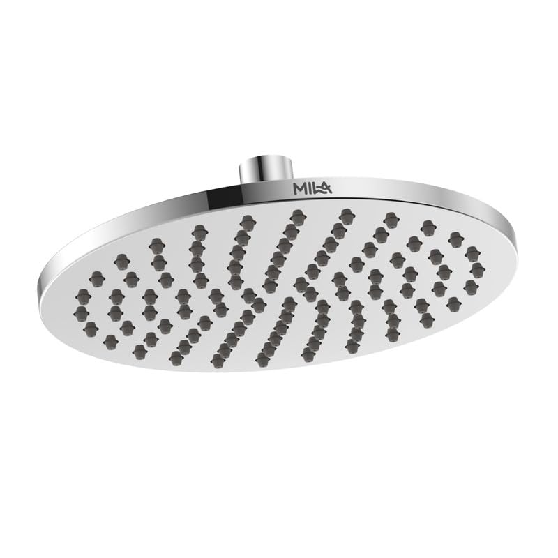 Image of Mila Nucleus 25 cm Rain Shower Head | ABS Body | Chrome Finish | Wall Mount | Wide Coverage Rainfall | Modern Bathroom Shower | Easy Installation | 1.5 Yr Warranty
