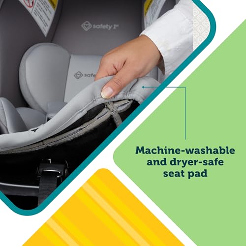 Image of Safety 1st onBoard Slide DLX Infant Car Seat w /SafetySlide Base, Easy-Install Rigid Latch, Lightweight Rear-Facing Seat, Newborn Carrier, Extra-Large Canopy, Travel System Ready, Dusty Green