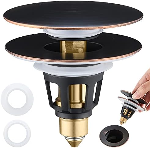 Moen Oil Rubbed Bronze Replacement Bathroom Pop-Up Sink Drain Plug and ...
