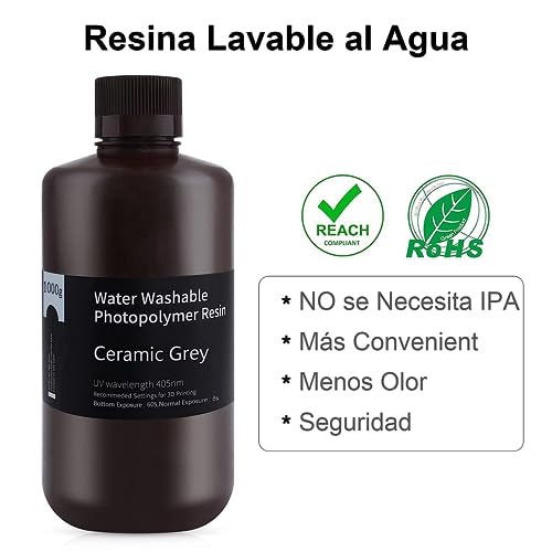 Resina fotopolímera lavable para impresoras 3D LCD 1000g - Fernando Cortés