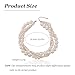 Chunky Pearl Choker Necklace for Women Layered Twisted Beaded Necklace Wedding Gifts for Brides Bridesmaid Birthday Gift for Prom Pearls Jewelry for Women Stocking Stuffers Christmas Jewelry Gifts