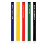 Tphox 5 Pieces funny Carpenter Pencils, Octagonal Black Carpenter Pencils Construction Pencils for W