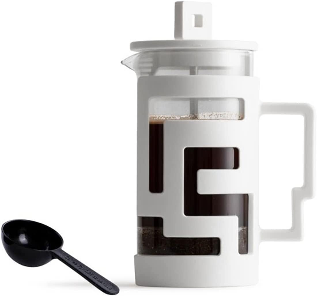 Percolator Coffee Pot Press Coffee Press Tea Coffee Pot Glass Coffee Pot (Color : Black)