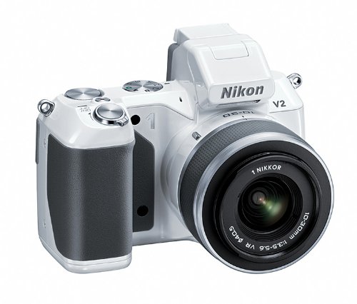 Nikon 1 V2 14.2 Mp Hd Digital Camera With 10-30Mm Vr 1 Nikkor Lens (White) #TOP2