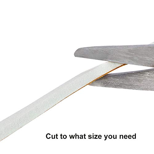 Yotache White Doors Windows Weather Stripping 3 Rolls 1/4 Inch Wide X 1/8 Inch Thick, Foam Insulation Sealing Gasket Tape For Doors, Sliding Door, Total 50 Feet Long (3 X 16.5 Ft Each) #TOP4