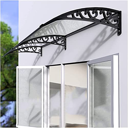 Roofing Canopies Outdoor Rain Shelter Uv Protection Decoration For Balcony Patio Front Door Window Awning Canopy(Color:clear;Size:150X300Cm) #TOP22