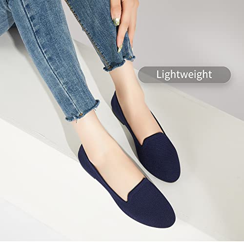 Image of BABUDOG Women's Flats Shoes Shiny Mesh Loafers Shoes Soft Memory Foam Flats