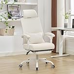 Okeysen Mesh Office Chair with Footrest Home Office Desk Chair with Headrest and Backrest Adjustable Ergonomic Executive Desk Chair with Wheels 360 Swivel Computer Task Chair with Lumbar Pillow