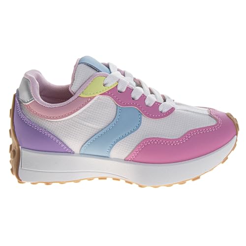 KENSIE GIRL Casual Fashion Sneakers Lace Up Shoes - Kids Athletic Shoe Lightweight Breathable Tennis Running Sneaker (Sizes 12-13 Little Kid / 1-4 Big Kid)2