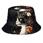 Abstract Cat With Floral 11