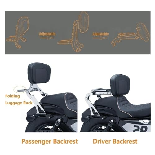 Siège moto mal de dos dossier pour Scout Chief | Solution confort conducteur et passager