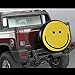 Smiley Face Tire Cover Weatherproof Dustproof Wheel Spare Tire Cover Wheel Protectors Universal Fit for Rv Trailer SUV Truck Camper 14 Inch