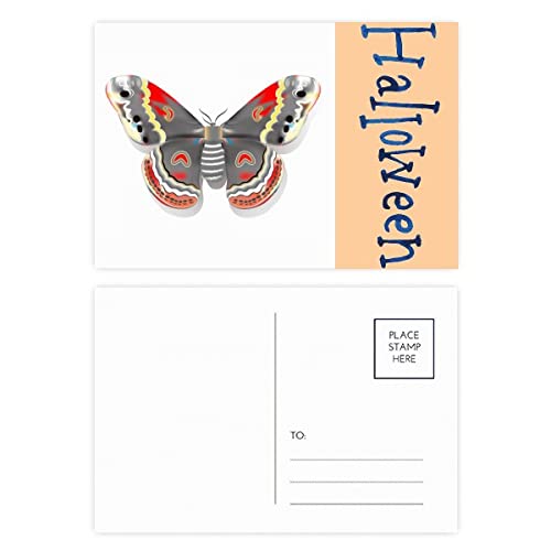 Cartes postales 3D papillon chinois d'Halloween - Lot de 20 pièces créatives
