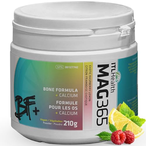 MAG365 - Formule osseuse, supplément calcium magnésium, poudre 210g