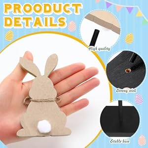 Maitys 3 Pcs Summer Ocean Beach Lemon Wood Table Sign Standing Wooden Tabletop Home Decor Rustic Wooden Tabletop Centerpiece Tall Standing Block Decorations for Kitchen TableBunny