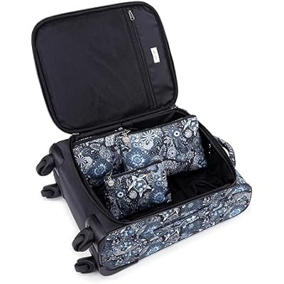 Sakroots On the Go 4 Piece Travel Bundle, Includes 21 Rolling Suitcase, Packable Large Tote, Medium & Small Pouches