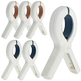 SWKJ 6 Stück Strandtuch-Clips für Sonnenliegen, große Strandtuchklammern, rutschfeste Sonnenliegen-Handtuch-Clips, starker Halt, Wäscheklammern für Sonnenliegen, Wäsche, Strand, Poolstühle