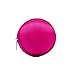 Produktbild Ioouooi Mini Tragetasche für Kopfhörer  Eva Hard Travel Tragbare Aufbewahrungstasche Geldbörse 80 * 80mm (roter runder Fall) (Farbe : Rose-Carmine)