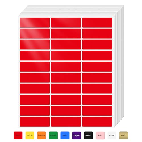 Étiquettes autocollantes rectangulaires pour résoudre le désordre des dossiers