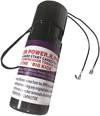 PPSPP6 Relay and Hard Start Capacitor, AC Capacitor for use on Single Phase PSC Air Conditioner Units, Compatible with SUPCO OEM SPP6, Saves Time, Effort and Maintenance Costs